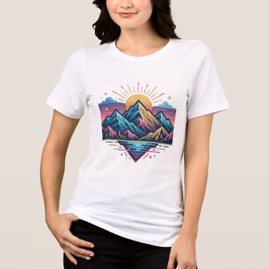 Jouw trendy moderne ontwerp Tri-Blend shirt (Voorkant)