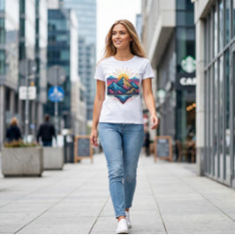 Jouw trendy moderne ontwerp Tri-Blend shirt