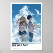 Jouw verhaal in April Anime Print (Voorkant)