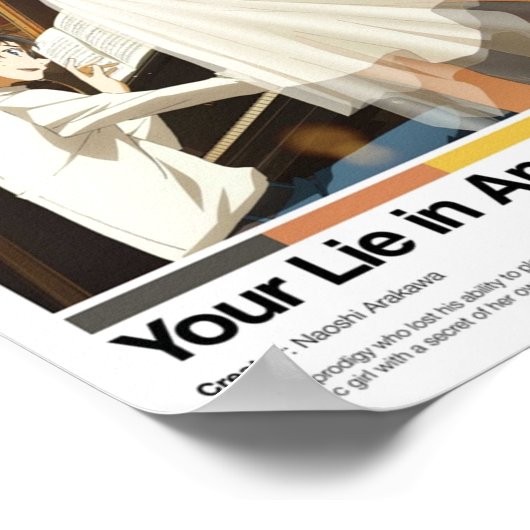 Jouw verhaal in April Anime Print (Hoek)