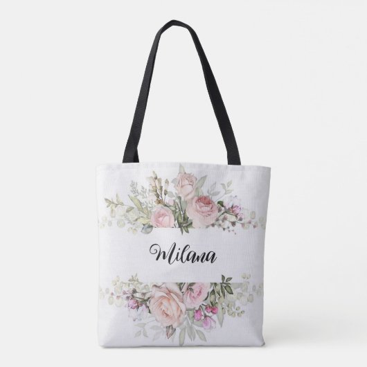 Jouw verhaal in Bloom: Ontwerp je eigen Boho Flora Tote Bag (Achterkant)
