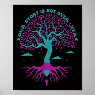 Jouw verhaal is nog niet voorbij Blijf Semicolon B Poster