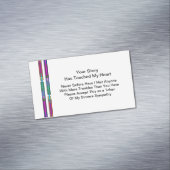 Jouw verhaal raakt mijn hart | sympathiemagneet magnetisch visitekaartje (Voorbeeld)