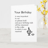 Jouw verjaardag kaart (Gele Bloem)