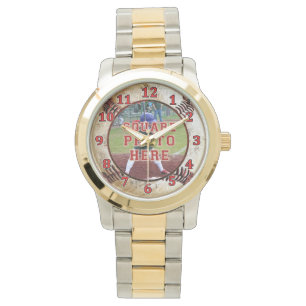 JOUW VIERKANTE FOTO Honkbalhorloges Instructie Horloge
