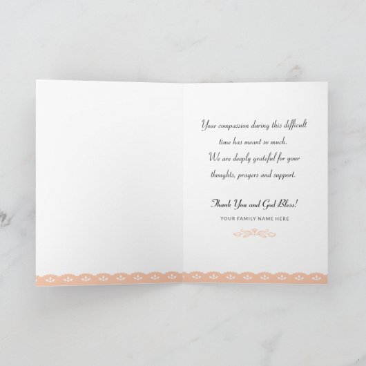 Jouw vriendelijkheid was een troost Condoleance Da Kaart (Binnen)