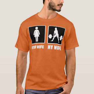Jouw vrouw Mijn vrouw Bodybuilder T-shirt