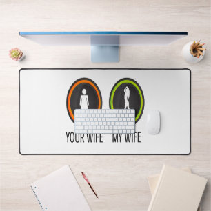Jouw vrouw mijn vrouw bureaumat