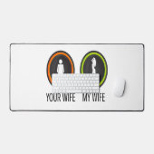 Jouw vrouw mijn vrouw bureaumat (Keyboard & Muis)