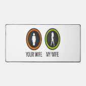 Jouw vrouw mijn vrouw bureaumat (Voorkant)