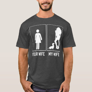 Jouw vrouw mijn vrouw Dachshund grappigte voor man T-shirt