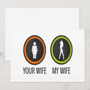 Jouw Vrouw Mijn Vrouw Feestdagenkaart