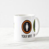Jouw Vrouw Mijn Vrouw Koffiemok (Voorkant rechts)