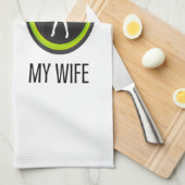 Jouw vrouw mijn vrouw theedoek (Quarter Fold)