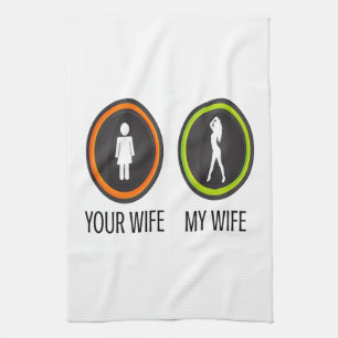 Jouw vrouw mijn vrouw theedoek