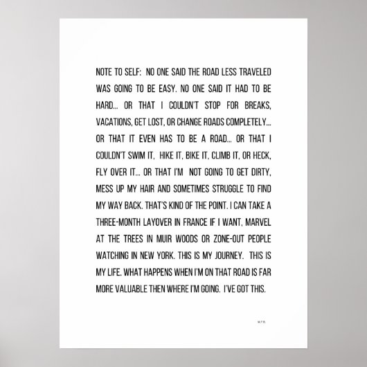 Jouw weg poster (Voorkant)