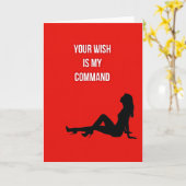 Jouw Wens Mijn Commando Hot Card Kaart (Gele Bloem)