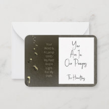 Jouw woord is een lamp & een lichte voetafdruk