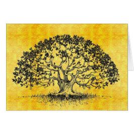Jouw woorden op Oak Tree Woodcut