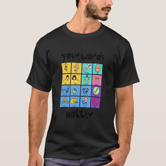 Jouw woorden zijn belangrijk Slp Squad Spraak-taal T-shirt (Voorkant)