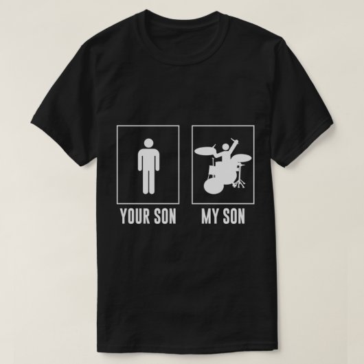 Jouw zoon, mijn zoon - Drummer Essential T-Shirt (Design voorkant)
