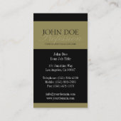 JouwJobTitle! Antiek Gold Script Visitekaartje (Achterkant)