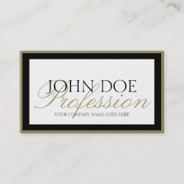 JouwJobTitle! Gold Border/ script Visitekaartje