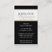 JouwJobTitle! Gold Border/ script Visitekaartje (Achterkant)