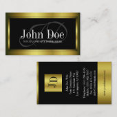 JouwJobTitle Gold Metallic Visitekaartje (Voorkant / Achterkant)