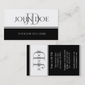 JouwJobTitle S Stripe White Visitekaartje (Voorkant / Achterkant)