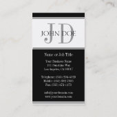 JouwJobTitle S Stripe White Visitekaartje (Achterkant)