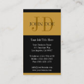 JouwJobTitle Stripes Gold Visitekaartje (Achterkant)