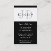 JouwJobTitle! Stripes White Visitekaartje (Achterkant)