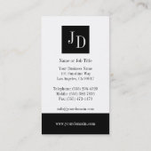 JouwJobTitle White Visitekaartje (Achterkant)