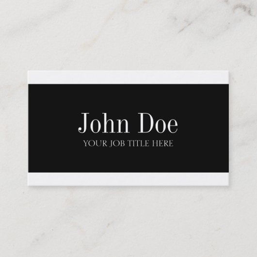 JouwJobTitle White Visitekaartje (Voorkant)