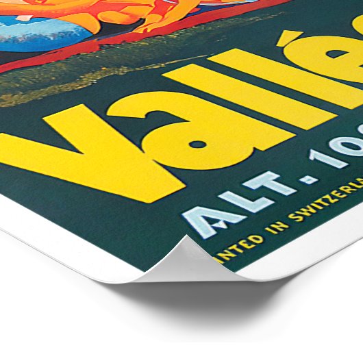 Joux-meer Zwitserland — Poster van vorig jaar (Hoek)