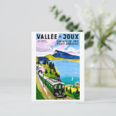 Joux valey, brug komt uit de tunnel briefkaart (Staand voorkant)