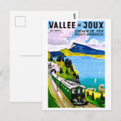 Joux valey, de brug komt uit de tunnel briefkaart (Voorkant / Achterkant)