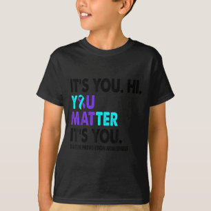 Jouzelf Preventie van Zelfmoord Bewustzijn Lichtbl T-shirt