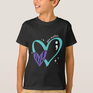 Jouzelf Preventie van zelfmoord bewustzijn Teal & T-shirt