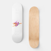 joven bailarina en acuarela persoonlijk skateboard (Voorkant)