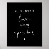 JOVI Black Alles wat u nodig hebt is liefde en ope Poster (Voorkant)