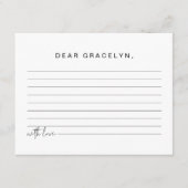 JOVI Black Edgy Modern Children's Time Capsule Informatiekaartje (Voorkant)