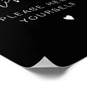 JOVI Black Edgy Modern Drink Bar Poster (Hoek)