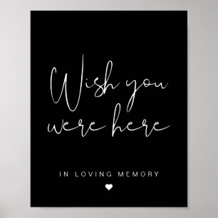 JOVI Black Edgy Wish U bent gebarentaal Poster