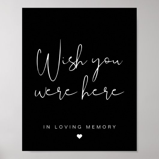 JOVI Black Edgy Wish U bent gebarentaal Poster (Voorkant)