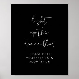 JOVI Black licht op de Dance Floor Glow Stick Poster