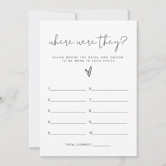 JOVI Black waar ze Vrijgezellenfeest game waren Kaart (Voorkant)