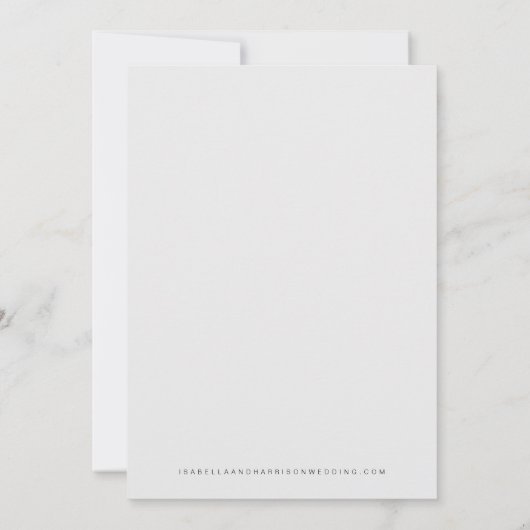 JOVI - Black White Modern Minimalist Save the Date Kaart (Achterkant)