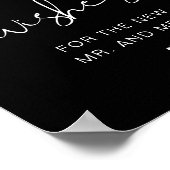 JOVI Edgy Black Modern Advies & Wensen Bord Poster (Hoek)